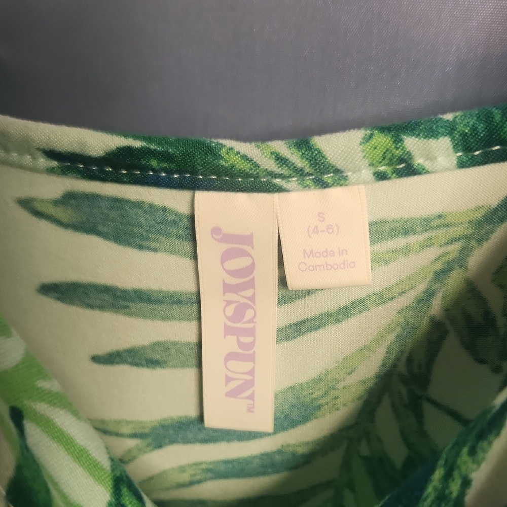 Cute Tropical Print Sleep Dress Sz S - Picture 2 of 8